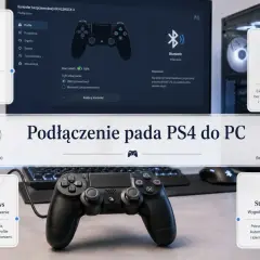 Jak podłączyć pada PS4 do PC: przewodowo przez USB dla stabilności lub bezprzewodowo przez Bluetooth. DS4Windows i Steam Input ułatwiają konfigurację.