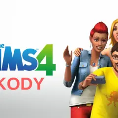 Grupa Simów pozuje do selfie, obok logo The Sims 4 i napisu "KODY".