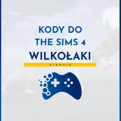 Kody do The Sims 4 Wilkołaki: postacie z gry, w tym wilkołak i jego ludzka towarzyszka, na tle księżyca.
