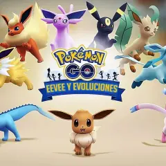 Eevee i jego ewolucje z Pokémon GO: Vaporeon, Jolteon, Flareon, Espeon, Umbreon, Leafeon, Glaceon i Sylveon.