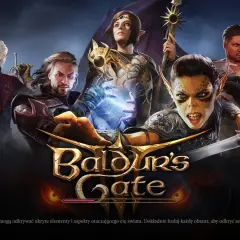 Postacie z Baldur's Gate III gotowe do walki. Wampir, wojownik, czarodziejka i demonica w mrocznym świecie gry.