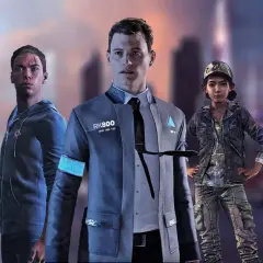 Connor, Kara i Markus z Detroit: Become Human, gotowi na przygodę na PS5.