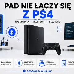Pad nie łączy się z PS4? Sprawdź diagnostykę, Bluetooth i łączność. Dowiedz się, jak zresetować pada PS4 i naprawić moduł.