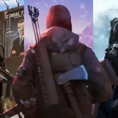 Trzy postacie w postapokaliptycznych strojach, gotowe do walki i przetrwania. Idealne dla fanów **gry survival multiplayer**.