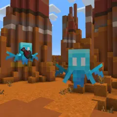 Dwa niebieskie Allaye w pustynnym krajobrazie. Czy to zapowiedź, jaka jest najnowsza wersja Minecrafta?