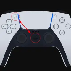 Jak podłączyć drugiego pada do PS5? Naciśnij przycisk PS na padzie, a następnie przycisk Create.