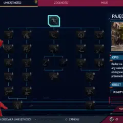 Drzewko umiejętności w grze Spider-Man 2. Miles Morales i Peter Parker prezentują nowe zdolności, w tym "Pajęczy wyskok".