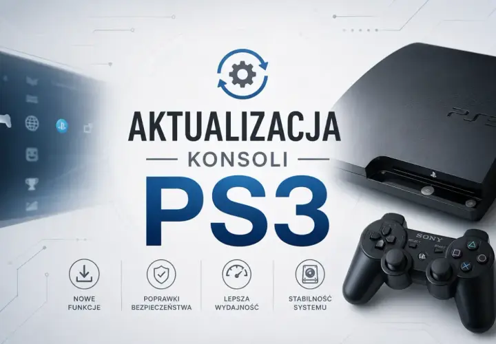 Aktualizacja konsoli PS3: nowe funkcje, poprawki bezpieczeństwa, lepsza wydajność i stabilność systemu.