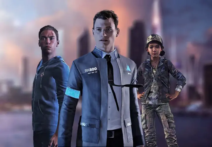Connor, Kara i Markus z Detroit: Become Human, gotowi na przygodę na PS5.