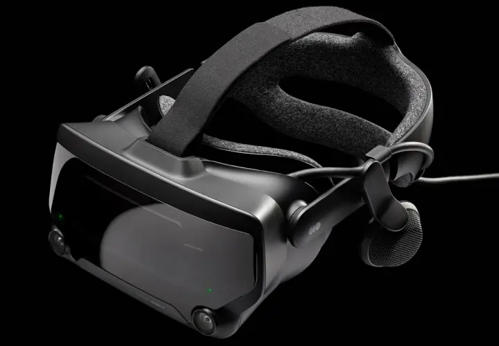 Gogle Valve Index, gotowe do zanurzenia w świat wirtualnej rzeczywistości i ekscytujących gier VR.