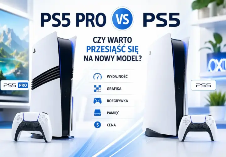 Porównanie PS5 Pro vs PS5. Czy warto przesiąść się na nowy model? Wydajność, grafika, rozgrywka, pamięć i cena. Premiera PS5 Pro budzi emocje.