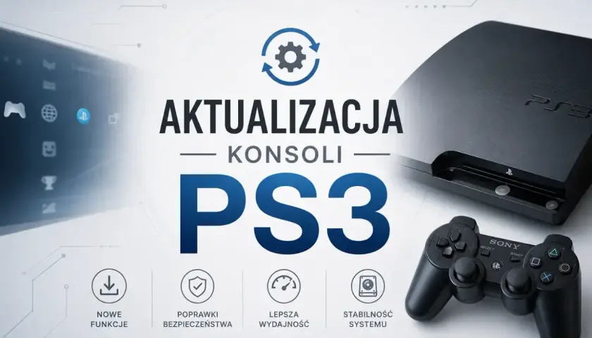 Aktualizacja konsoli PS3: nowe funkcje, poprawki bezpieczeństwa, lepsza wydajność i stabilność systemu.