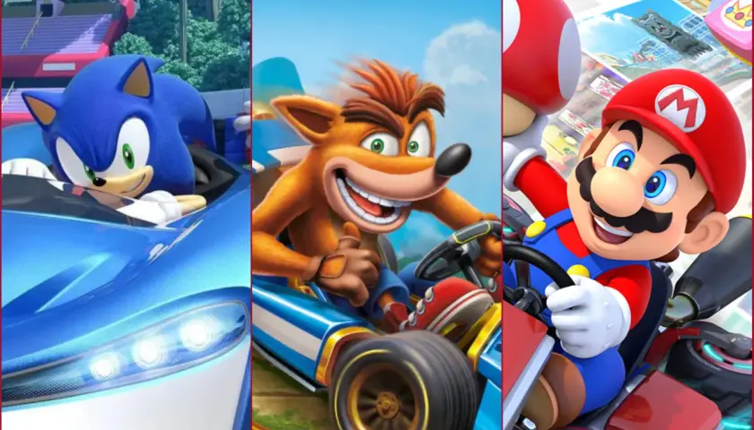 Sonic, Crash i Mario ścigają się w ekscytujących grach wyścigowych PS5.