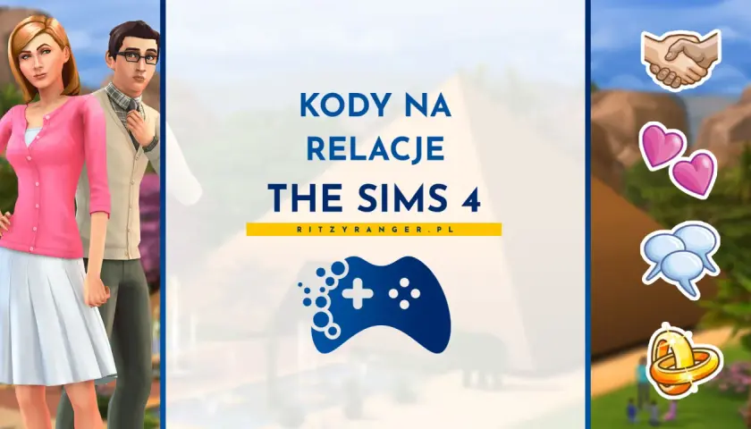 Kody na poprawienie relacji w The Sims 4. Dwie postacie z gry, ikony serc, rozmowy i pierścionek.