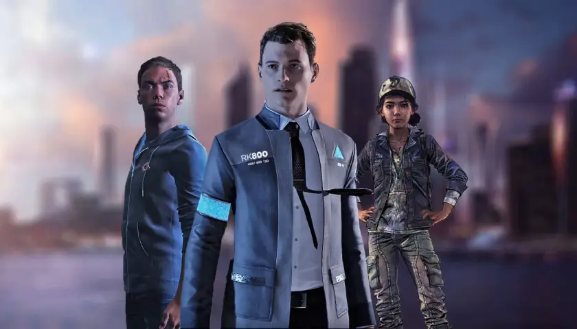 Connor, Kara i Markus z Detroit: Become Human, gotowi na przygodę na PS5.