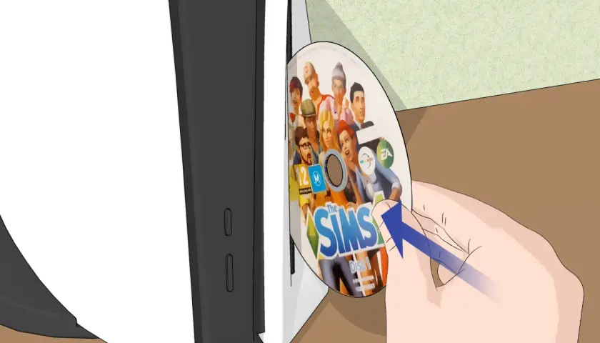 Włóż płytę z grą The Sims 4 do napędu konsoli, aby rozpocząć instalację.