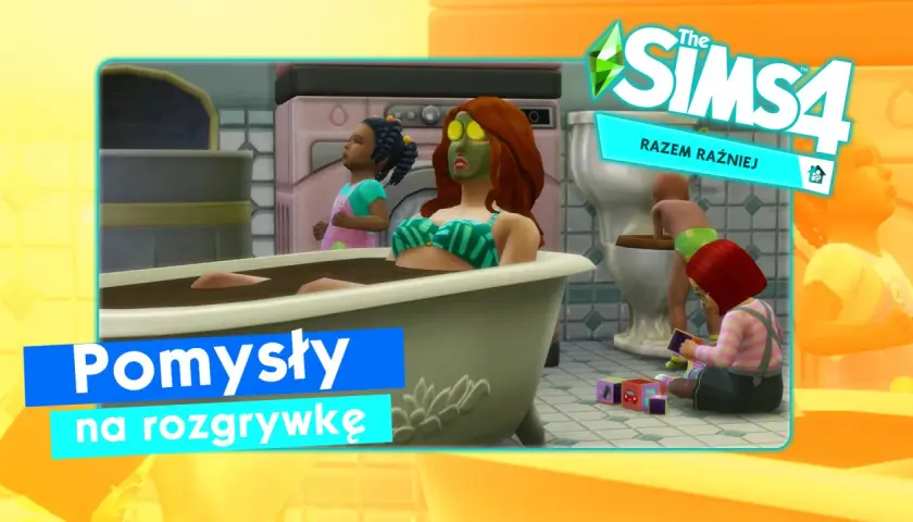 Kąpielowa sesja relaksacyjna i zabawy z dziećmi w The Sims 4. Pomysły na rozgrywkę w The Sims 4.