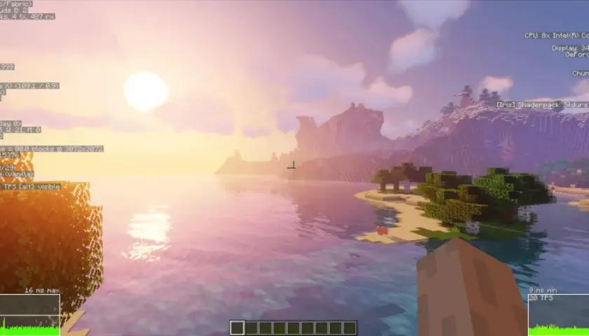 Minecraft z shaderami Sildurs Vibrant. Zobacz, jak wgrać shadery do MC, by uzyskać taki widok!