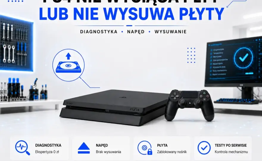 PS4 nie wysuwa płyty? Sprawdź, jak ją bezpiecznie wyjąć
