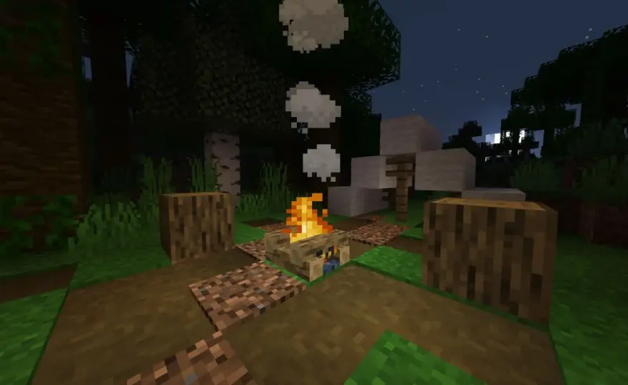 Jak zrobić ognisko w Minecraft i wykorzystać je w bazie