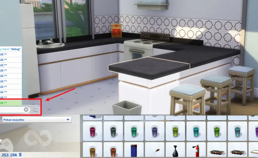 Tryb debug w The Sims 4 - jak włączyć ukryte obiekty?