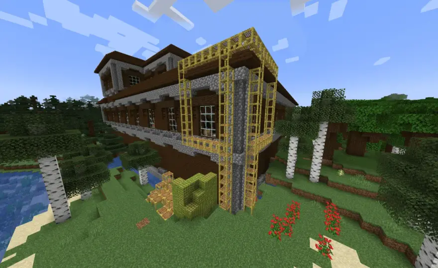 Rusztowanie w Minecraft - receptura, budowa i zastosowania