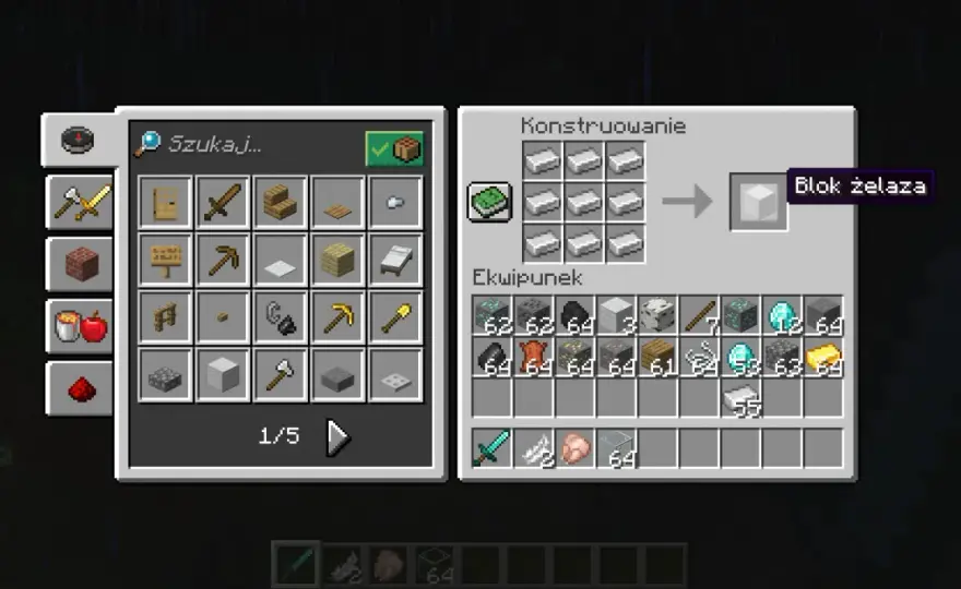 Blok nutowy w Minecraft - przepis, strojenie i zastosowania
