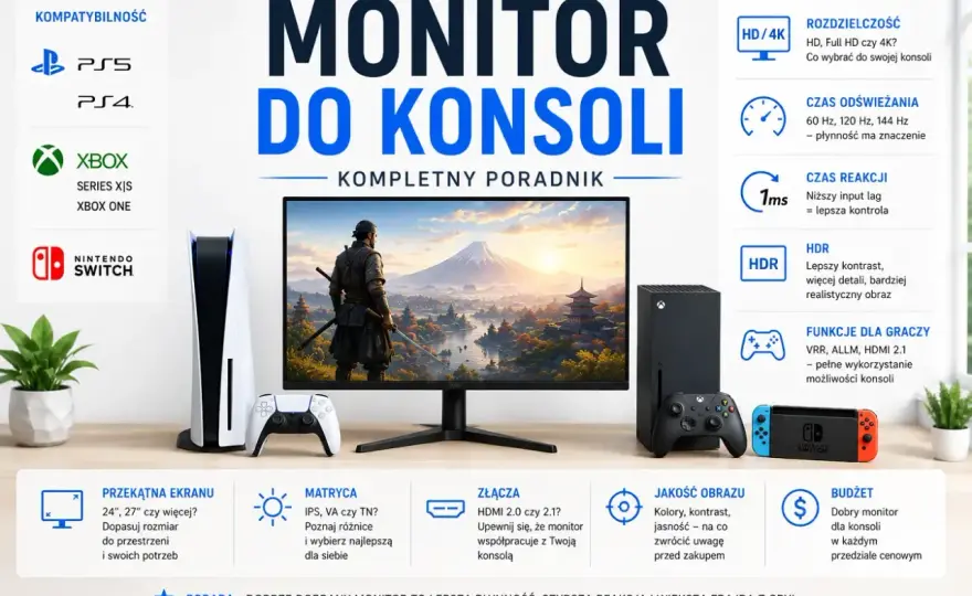 Granie na konsoli - jak dobrać platformę, ekran i dodatki