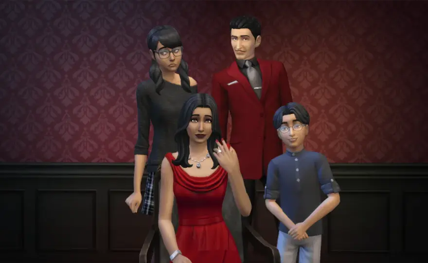 Rodzina Ćwirów w The Sims 4 - historia, dom i pomysły na grę