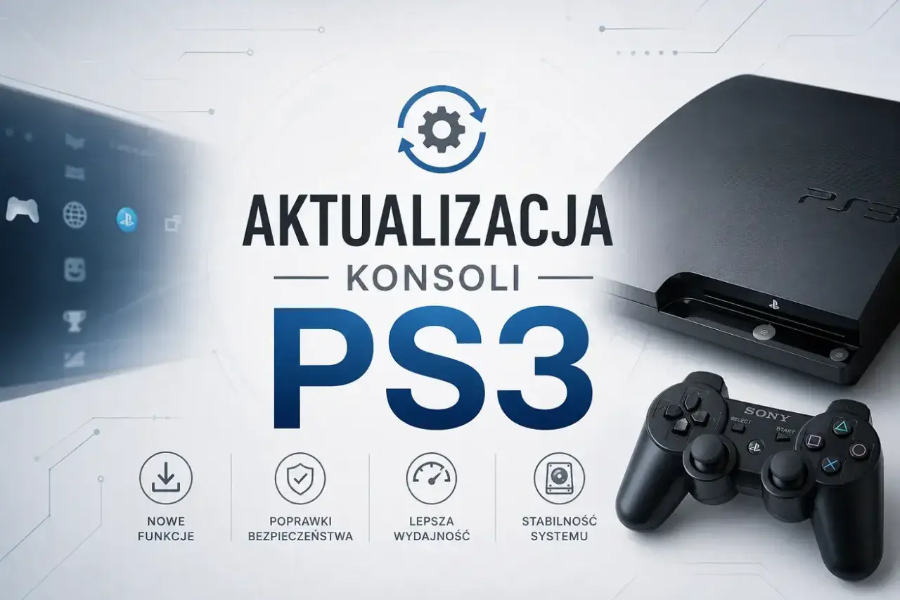 Aktualizacja konsoli PS3: nowe funkcje, poprawki bezpieczeństwa, lepsza wydajność i stabilność systemu.