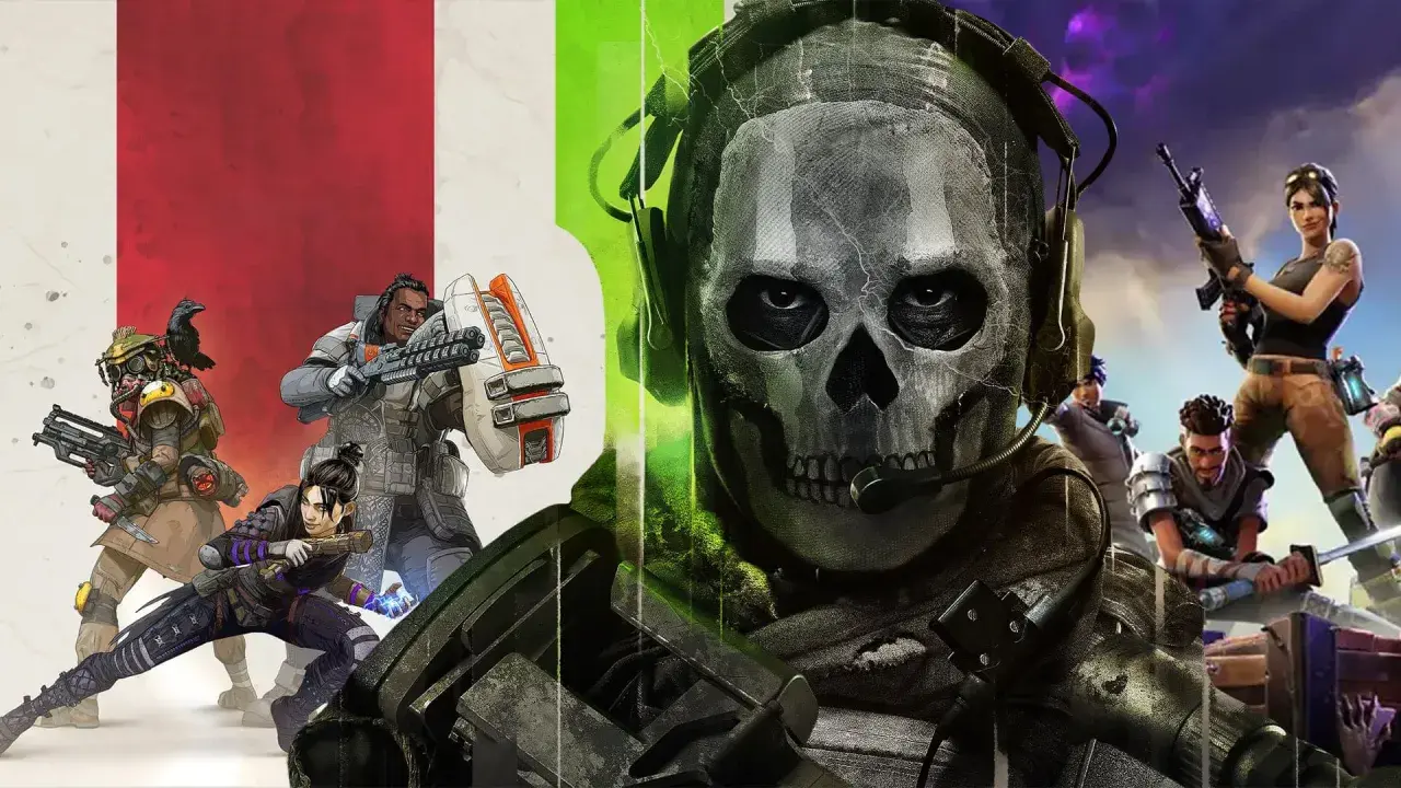 Postacie z Apex Legends, Call of Duty i Fortnite – idealne gry do grania ze znajomymi.