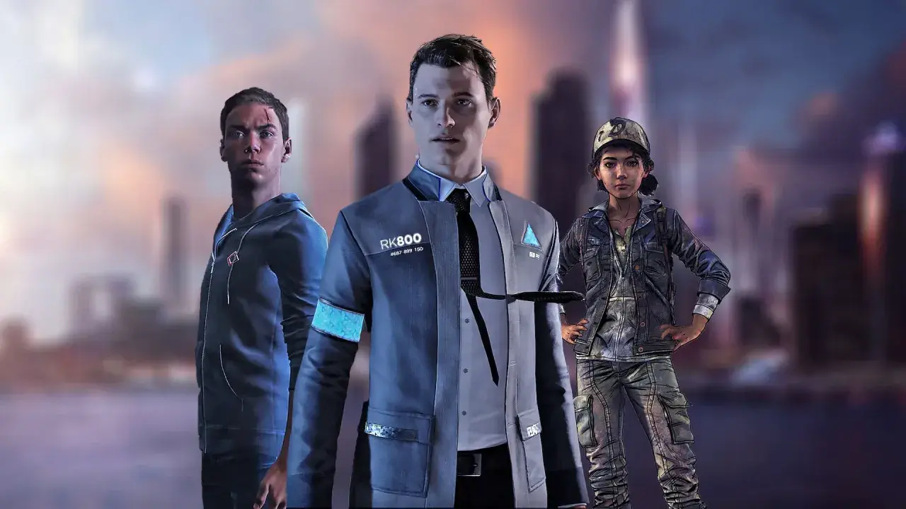 Connor, Kara i Markus z Detroit: Become Human, gotowi na przygodę na PS5.