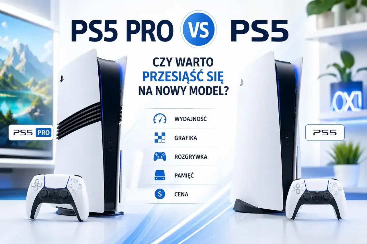 Porównanie PS5 Pro vs PS5. Czy warto przesiąść się na nowy model? Wydajność, grafika, rozgrywka, pamięć i cena. Premiera PS5 Pro budzi emocje.