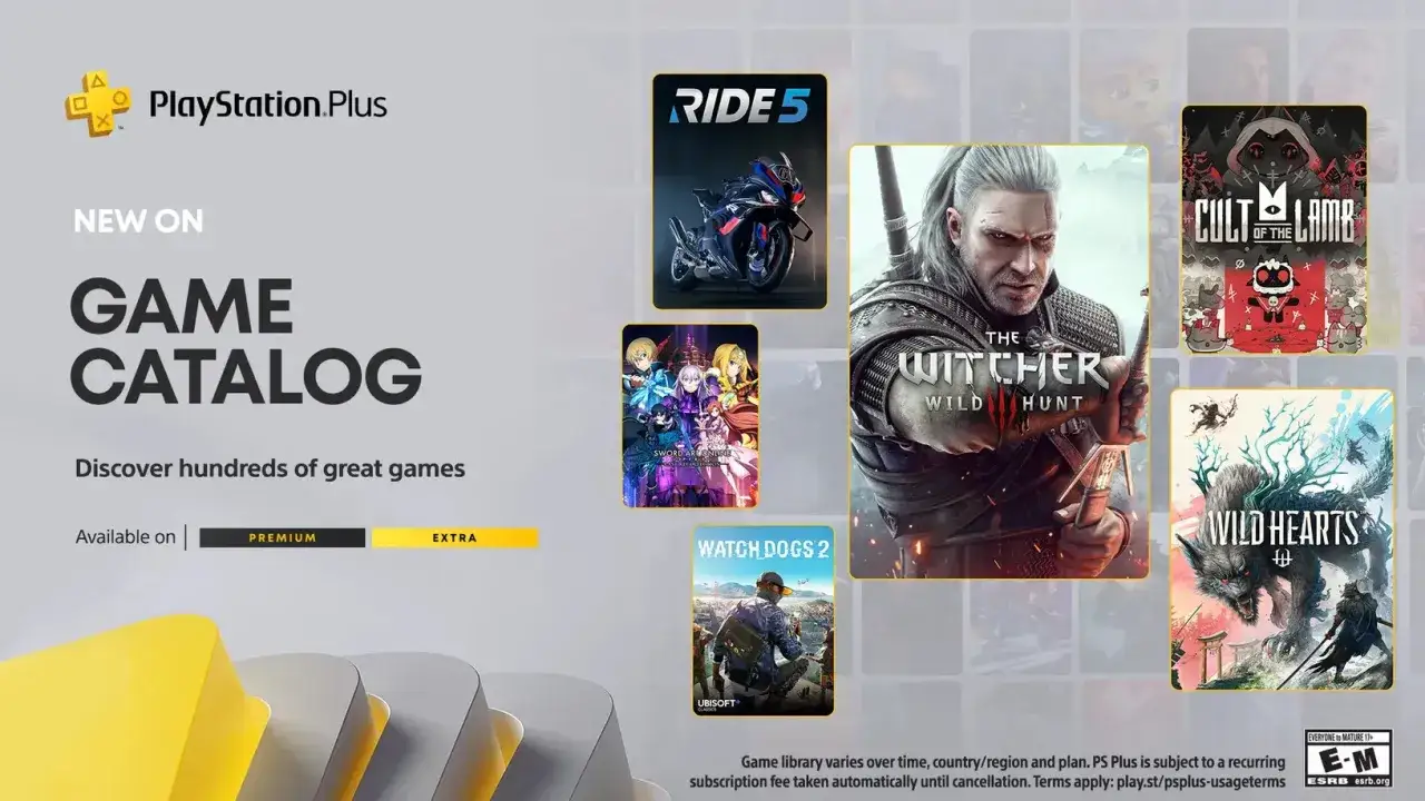 Gry z PS3 na PS5 w Game Catalog PlayStation Plus: The Witcher 3, Wild Hearts, Cult of the Lamb i inne.