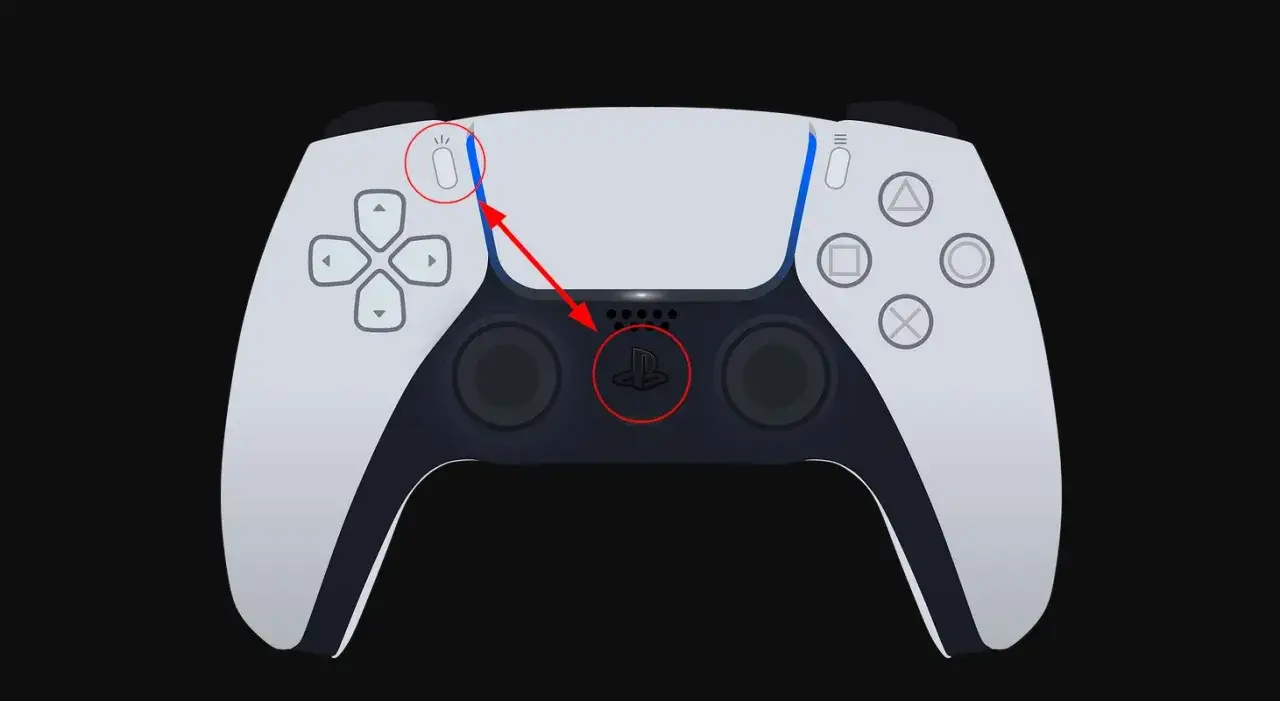 Jak podłączyć drugiego pada do PS5? Naciśnij przycisk Create na padzie, a następnie przycisk PS.